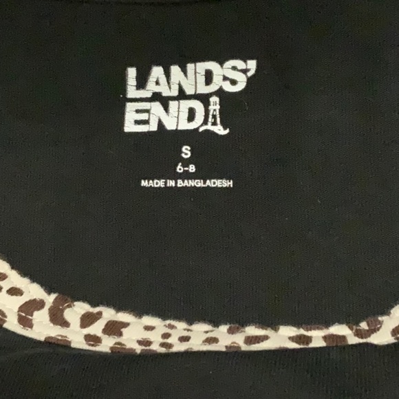 LANDS End black  long sleeve top.  Size S - Picture 5 of 6